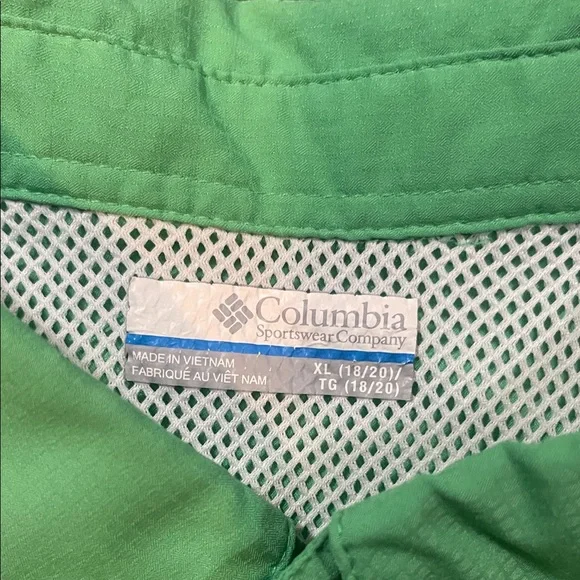 Columbia Youth Green Short Sleeve Shirt - Picture 2 of 5